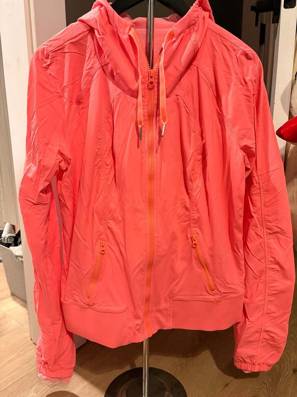 Lululemon Street to Studio Jacket Pink Coral Full Zip Hoodie